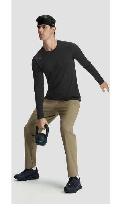 点此购买 迪桑特春秋季男士防风防泼梭织四面弹窄口直筒裤 bk 327094 商品图4