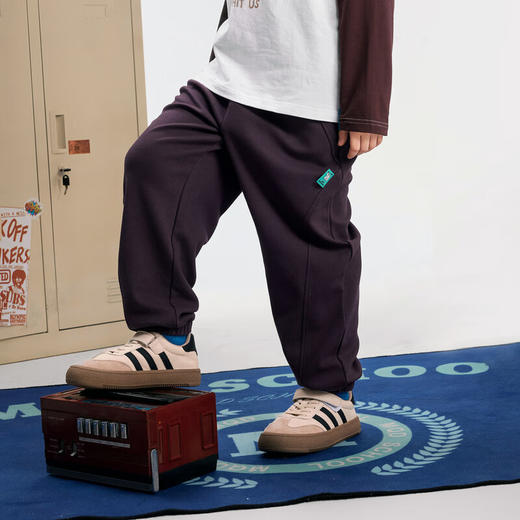 【MQD】男大童秋季新品运动休闲经典学院跑步针织裤 商品图4