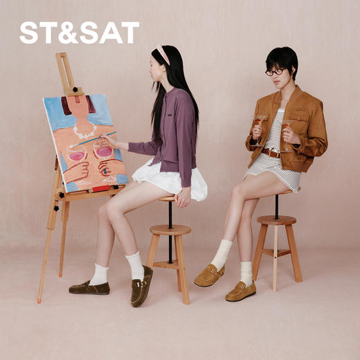 星期六简约玳瑁圆扣舒适勃肯鞋SSD3111042 商品图2