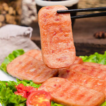 双汇 午餐肉罐头 340g/罐 肉力九十 休闲零食 早餐 三明治火腿 /休闲食品 /罐头食品 /其他类罐头 商品图1