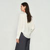 NEELLY纳俪商场同款秋季新款纯白优雅上衣女打底内搭显瘦衬衫N25084R04607 商品缩略图1