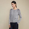 「自」全新升级【铂金会员312/天猫419/差价107】(44826)洛诗琳重工亮片钉珠链开衫2025秋季气质纯色圆领针织上衣 商品缩略图3