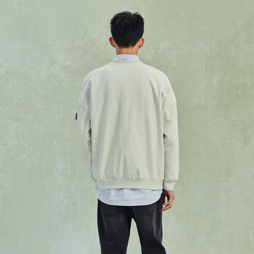 NPC潮牌高克重宽松侧边印花毛织口袋卫衣男潮流NP41ST27 商品图2