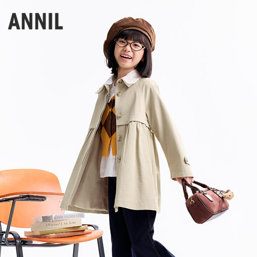 【实体店同款】女童梭织外套秋季新款安奈儿童装AG535433 商品图1