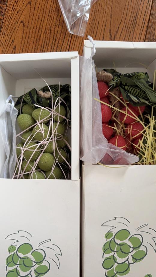 创意荔枝香皂摆件 整串洗手工皂仿真编织伴手礼香皂车内香熏饰品摆件 商品图7