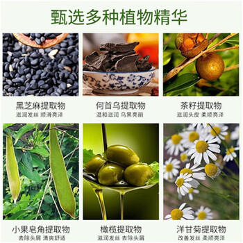 馥珮洗发水家庭装1公斤洗发露黑芝麻柔顺滋养女男士洗头膏洗发液 /个人护理 /洗发护发 /洗发水 商品图4