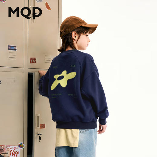 【MQD】男大童秋季新品潮酷休闲卡通亲肤长袖卫衣 商品图1