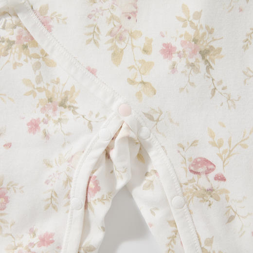 怡比花漾时光长袖系带哈衣HY25AUN001粉白色调52#-66# 商品图11