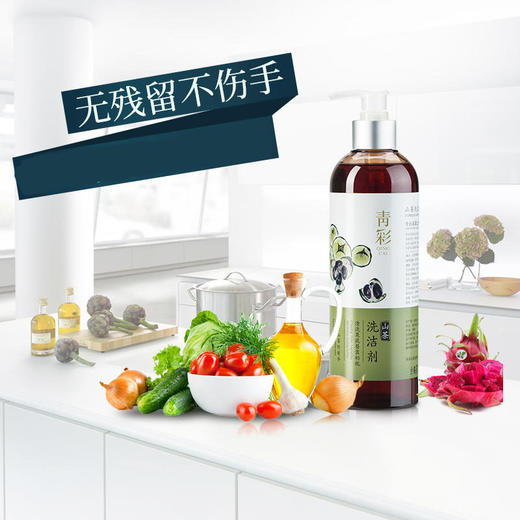 青彩山茶洗洁剂480ml*1瓶   A-5086（效期28-10） 商品图1