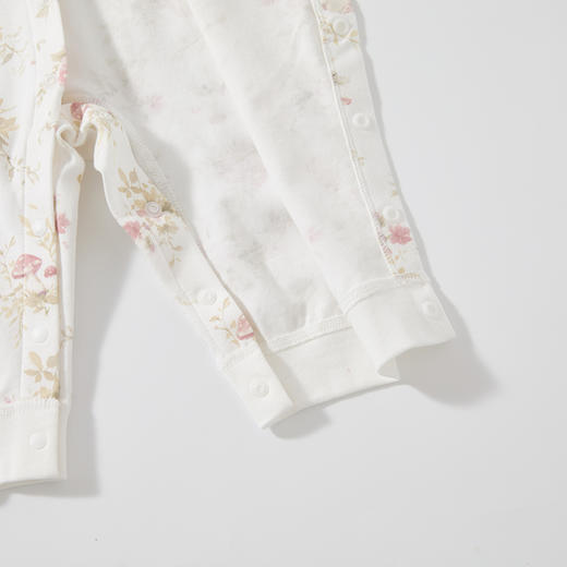 怡比花漾时光长袖开襟哈衣HY25AUN002粉白色调59#-90# 商品图12