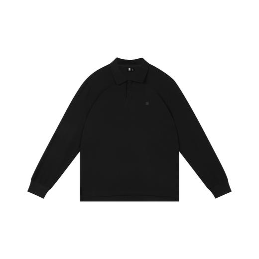 oneup珠地宽松长袖Polo 商品图5