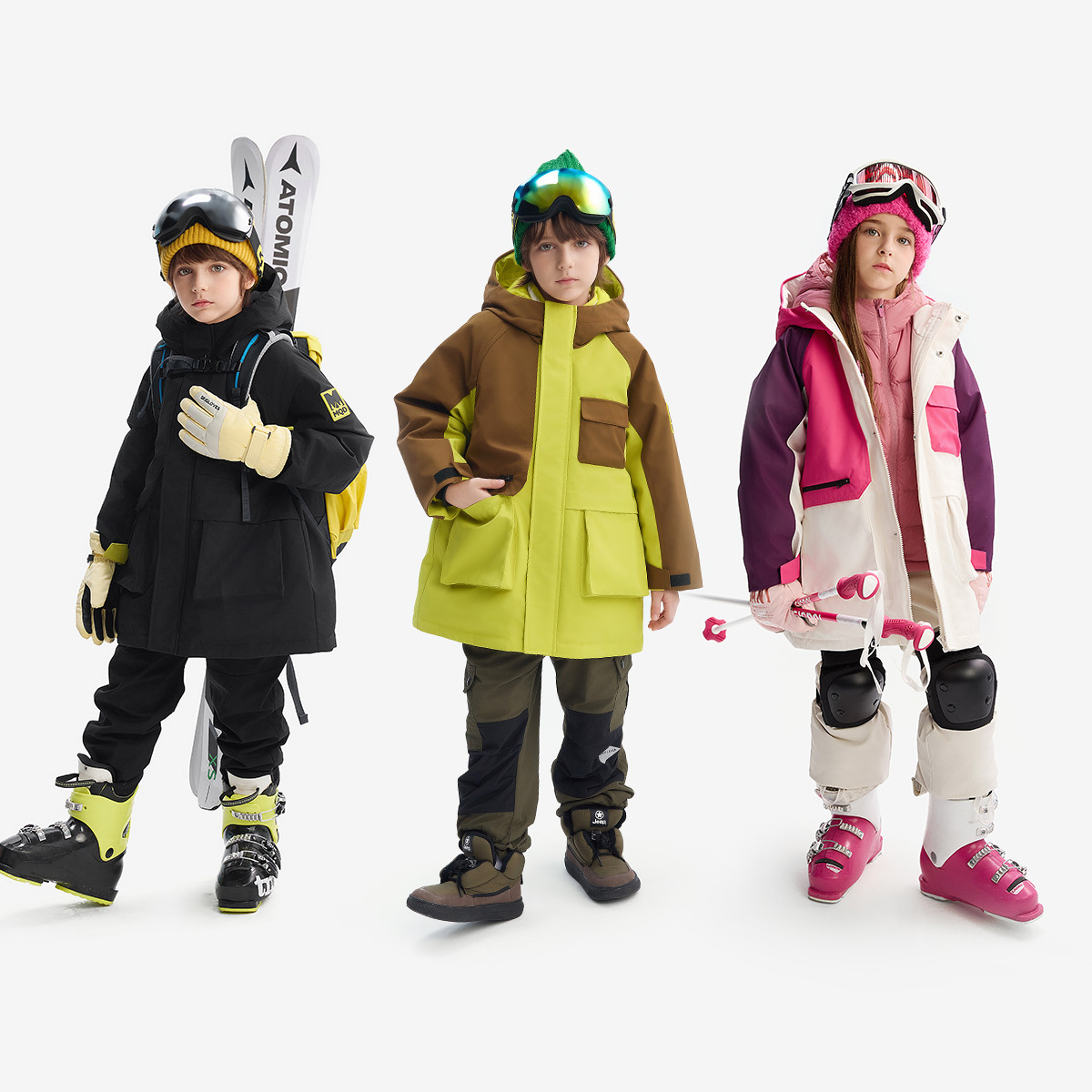 【秒】【MQD】【三防】儿童羽绒服男新款冬装中长款连帽外套保暖