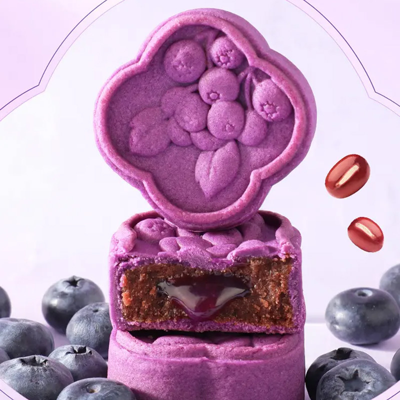 叶黄素蓝莓糕 蓝莓夹心糕传统糕点解馋休闲下午茶小零食 