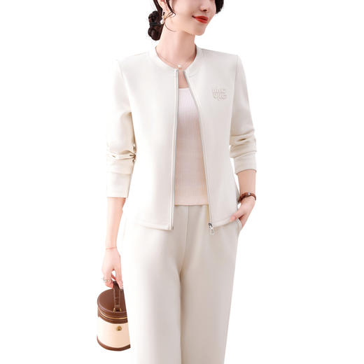 SP13-6511韩系慵懒风休闲运动套装女春秋2025时尚时髦减龄设计感小众两件套 商品图4