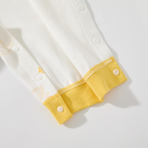 怡比小天鹅之家长袖开襟哈衣HY25AUN019白黄色调59#-80# 商品图12
