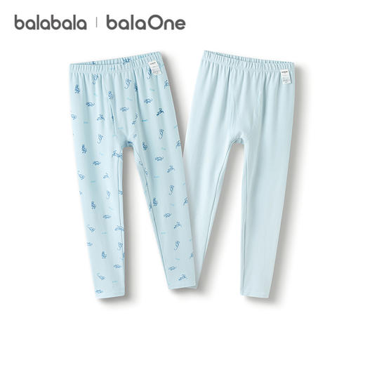 巴拉巴拉balaOne男童打底裤儿童睡裤新款童装2025秋冬亲肤两条装 商品图4