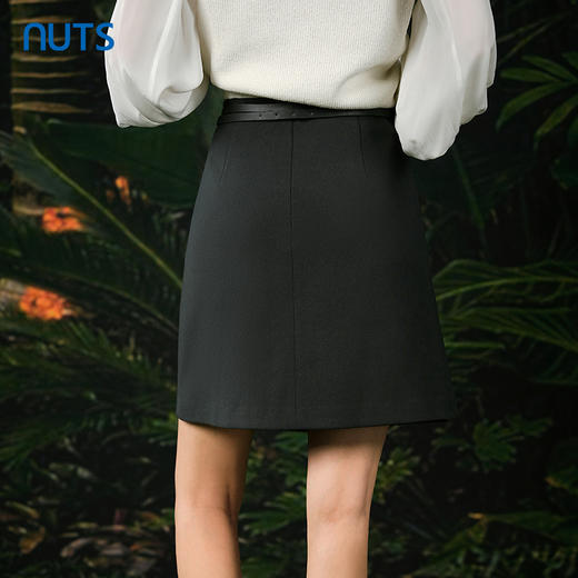 NUTS春秋季新款复古气质高级感通勤百搭短款半身裙女412061086 商品图4