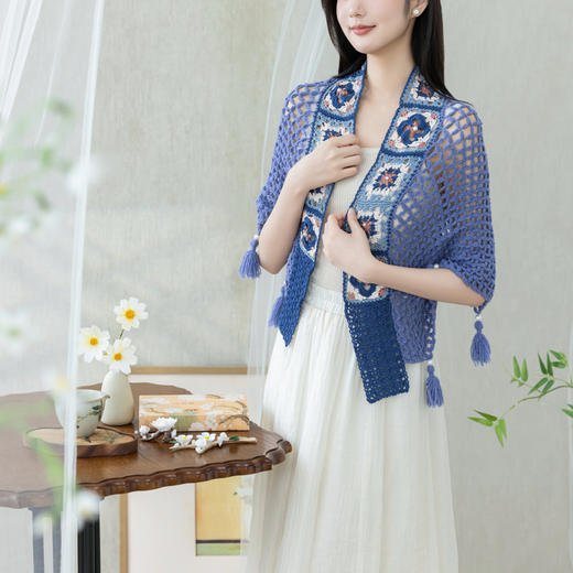 苏苏姐家晨灵披肩手工DIY钩针蕾丝线毛线团自制材料包 商品图1