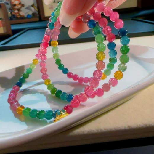 5mm多圈彩虹碧玺手串 商品图6