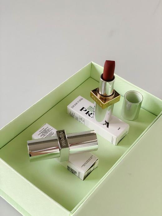 优选丨【保税仓】Prada普拉达双支口红中样套盒（#U000+#B03）1.6g*2 商品图1