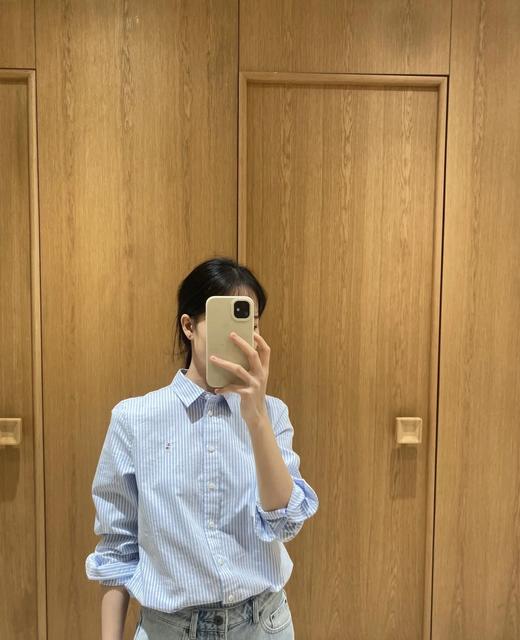 拉夫劳伦 小马刺绣条纹衬衫（SS） 商品图3