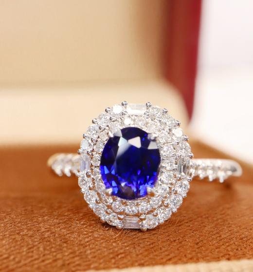 1.49ct刻面蓝宝石戒指 商品图2