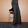 三彩2025冬季新款慵懒休闲长裤糯米绒松紧高腰直筒裤垂感M 商品缩略图3