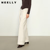 NEELLY纳俪商场同款秋季新款白色直筒阔腿裤女百搭显瘦休闲裤N25084H04611 商品缩略图0