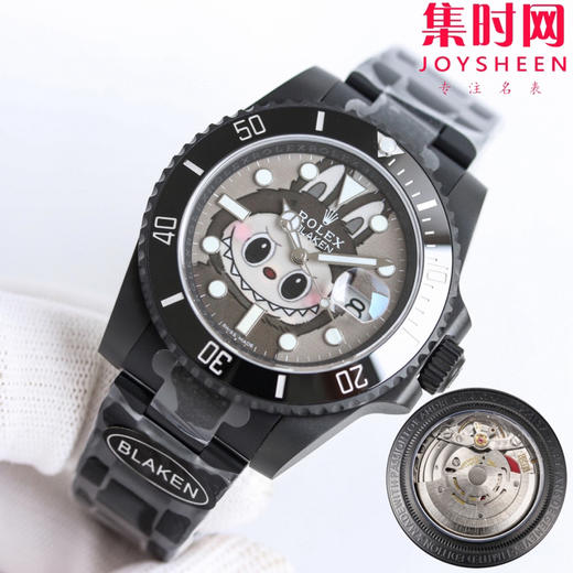 ROLEX 劳力士 Labubu 拉布布联名水鬼 全黑水鬼黑武士 BLAKEN联名“拉布布”发行 3135机 颜值与实力并存的水鬼，男生女士戴都超有格调！ 商品图2