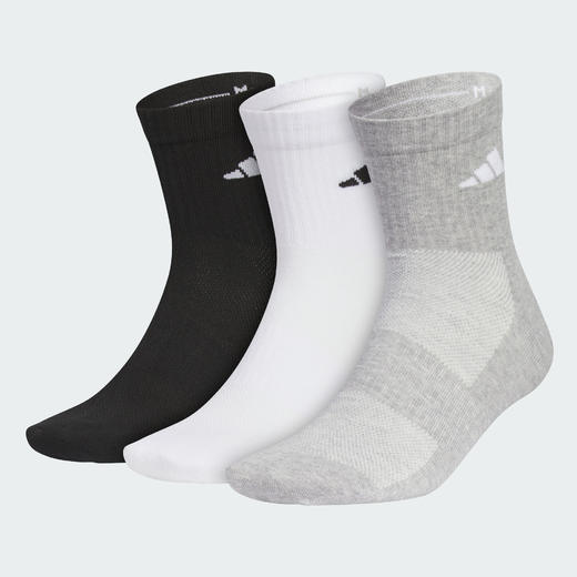 Adidas阿迪达斯SPORTSWEAR CREW SOCKS 3双装抗菌防臭舒适中帮袜子JC9272 商品图0