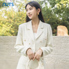 NUTS商场同款秋季简约白色小香风外套女气质时髦短外套女4320401A1 商品缩略图0