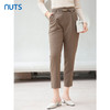 NUTS商场同款秋季宽松直筒显瘦纯色简约九分休闲裤女4390702A1 商品缩略图3