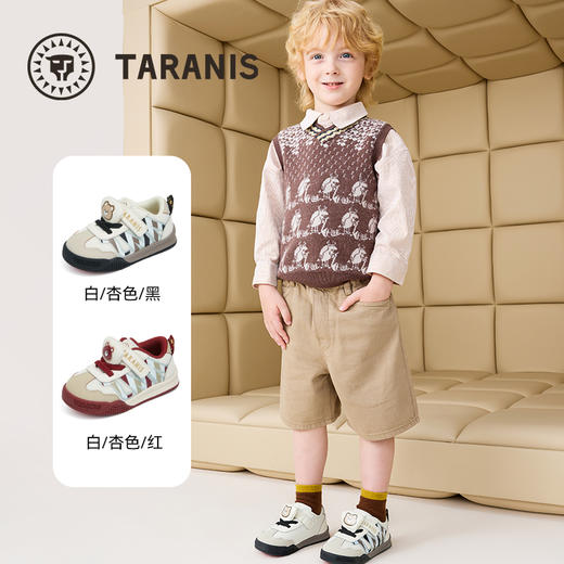 泰兰尼斯学步鞋男宝宝秋季新款童鞋防滑软底面包鞋透气机能鞋女童 T01T5C6530 商品图1