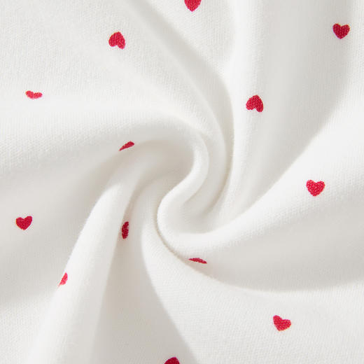 怡比HIBE爱心宝贝长袖圆领套装HY25AUN033白红色调80#-130# 商品图14