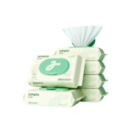 洁比兔60抽湿巾儿童手口专用加厚加大带盖180mm*120mm8包/18包/36包