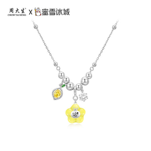 周大生×蜜雪冰城联名雪王项链女银元气一夏多巴胺锁骨链七夕礼物 商品图5