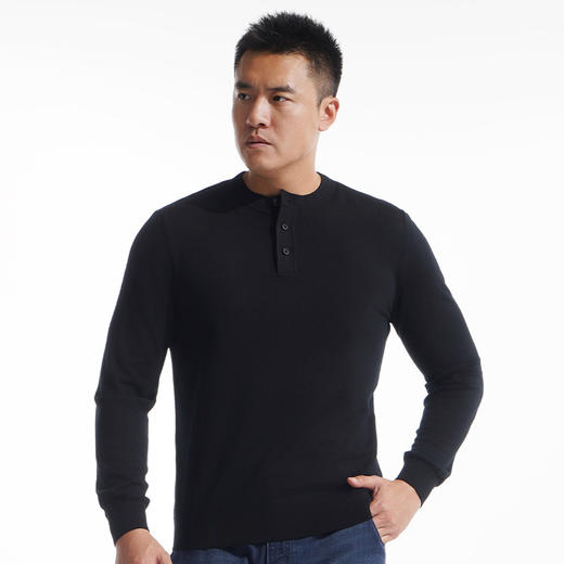 龙牙隐之云榕美丽诺羊毛亨利领毛衣 商品图1