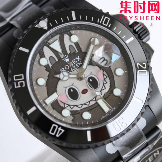 ROLEX 劳力士 Labubu 拉布布联名水鬼 全黑水鬼黑武士 BLAKEN联名“拉布布”发行 3135机 颜值与实力并存的水鬼，男生女士戴都超有格调！ 商品图3