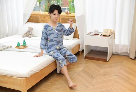 【29元限时秒杀】【秀黛】男童印花绵绸空调衫男童睡衣家居服L1441001T【门店同款】【如遇缺货自动退款，介意勿拍】 商品图3