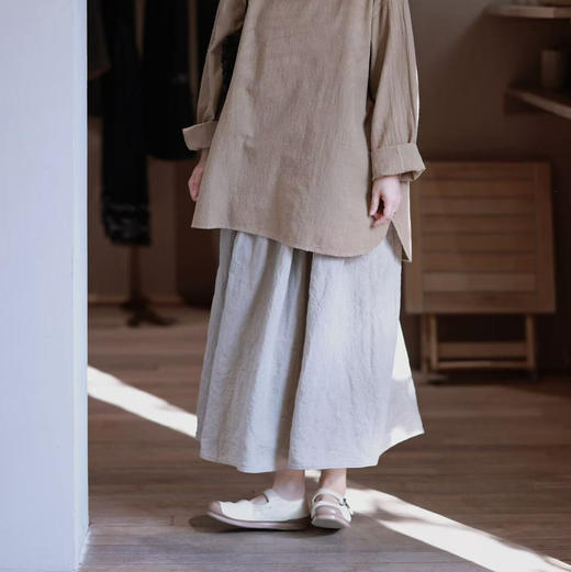 黄阿福 雨露亚麻半裙 商品图5