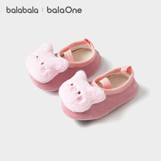 巴拉巴拉balaOne宝宝地板袜防滑点胶冬加绒婴幼儿保暖袜学步防滑 商品图1