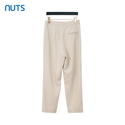 NUTS春季新款纯色简约高腰时尚通勤直筒西装长裤女413072339 商品图1