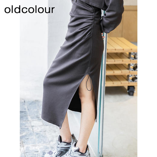 oldcolour秋季新款甜酷风字母印花连帽卫衣两件套连衣裙P381006A1 商品图2