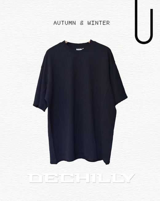 532512556肌理分割短袖T恤 商品图4