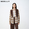 NEELLY纳俪商场同款秋季新款复古休闲格纹长袖衬衫女通勤宽松外套N25081B01061 商品缩略图0