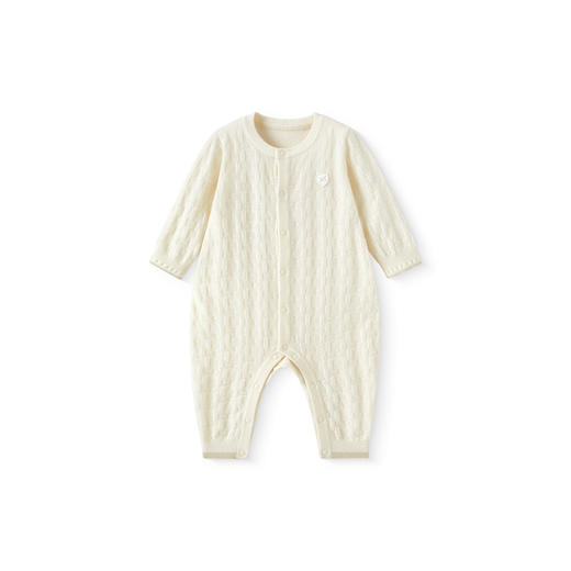 【高定系列】英氏婴儿爬服哈衣针织外出新生儿连体衣秋冬新款 商品图4