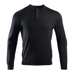 龙牙隐之云榕美丽诺羊毛亨利领毛衣