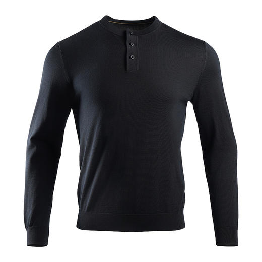 龙牙隐之云榕美丽诺羊毛亨利领毛衣 商品图0