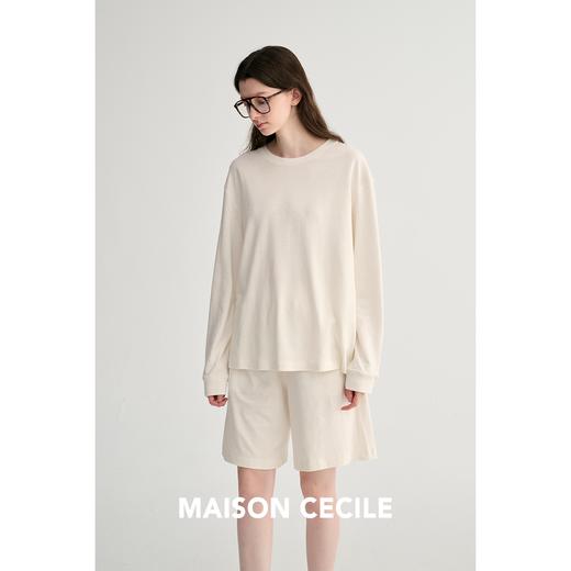 MAISON CECILE 两色/桑蚕丝立体颗粒肌理感休闲通勤懒人套装 商品图1