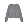 NEELLY纳俪商场同款秋新款绵羊毛通勤灰色两件套针织衫女软糯上衣N25084A04578 商品缩略图3